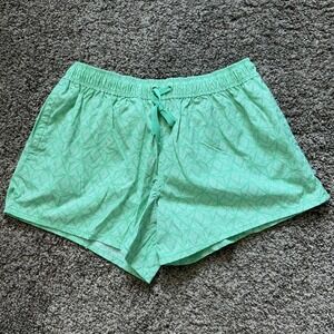 Lauren James Athletic‎ Shorts Geo Print Drawstring Waist Casual Size M